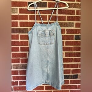 American Eagle Outfitters Blue Denim Dress